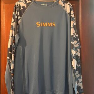 Simms Blue SolarFlex Shirt